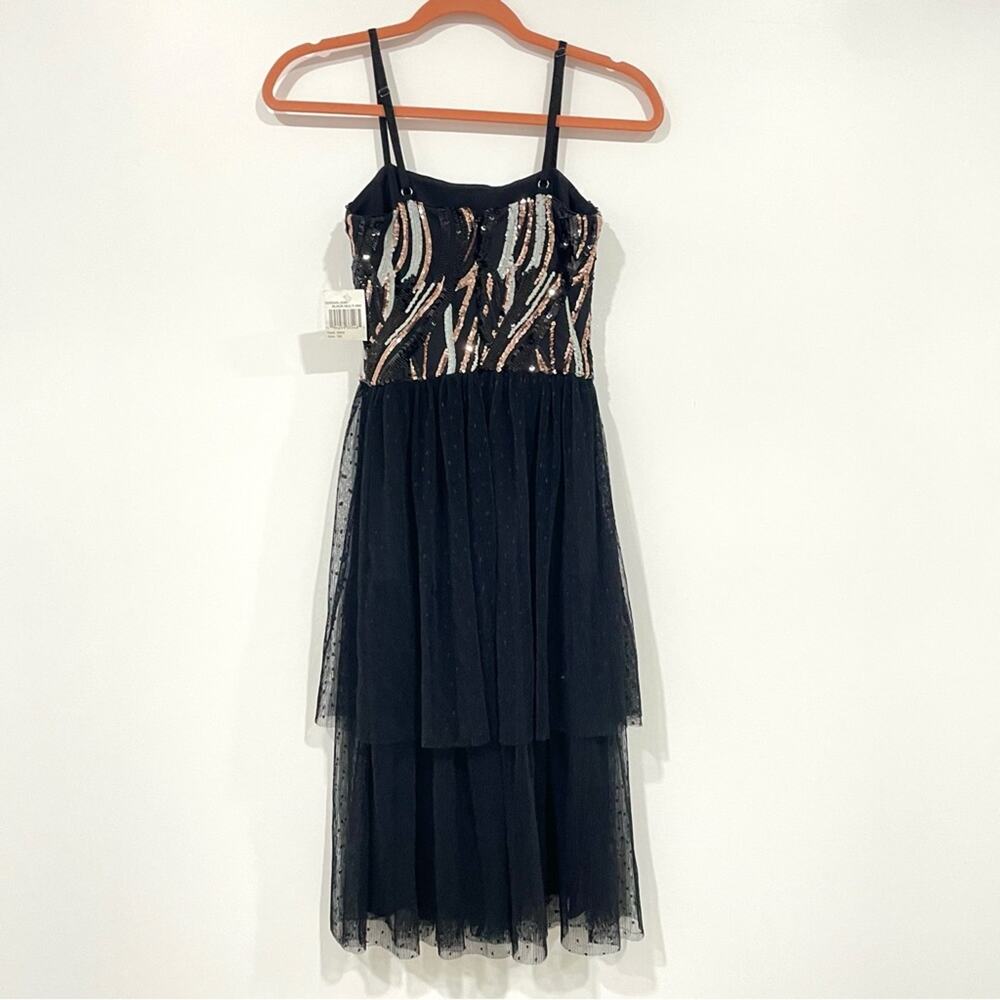 Final Price Dress the Population Sequin Tulle NYE Dress - Picture 5 of 11